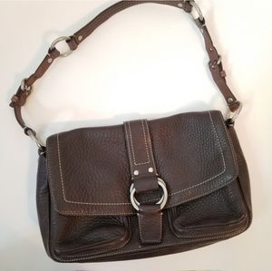 COACH Chelsea Brown Pebble Leather Handbag